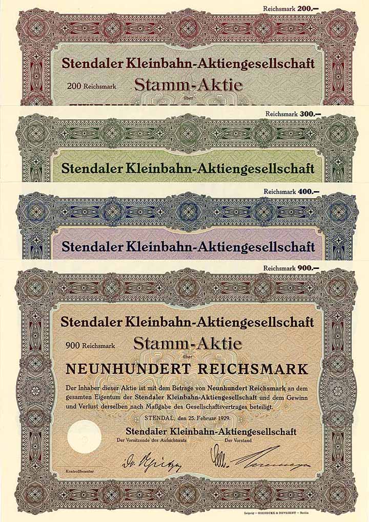Stendaler Kleinbahn-AG (4 Stücke)
