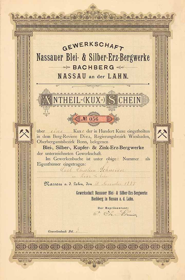 Gewerkschaft Nassauer Blei- & Silber-Erz-Bergwerk Bachberg