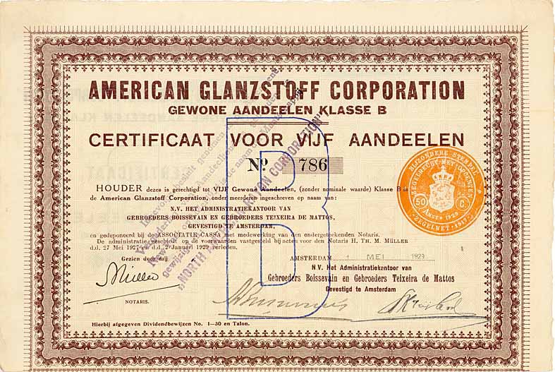 American Glanzstoff Corp.