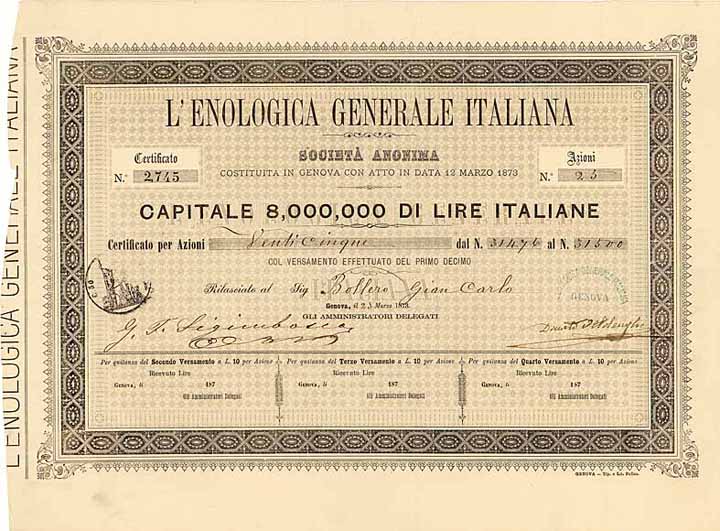L'Enologica Generale Italiana S.A.