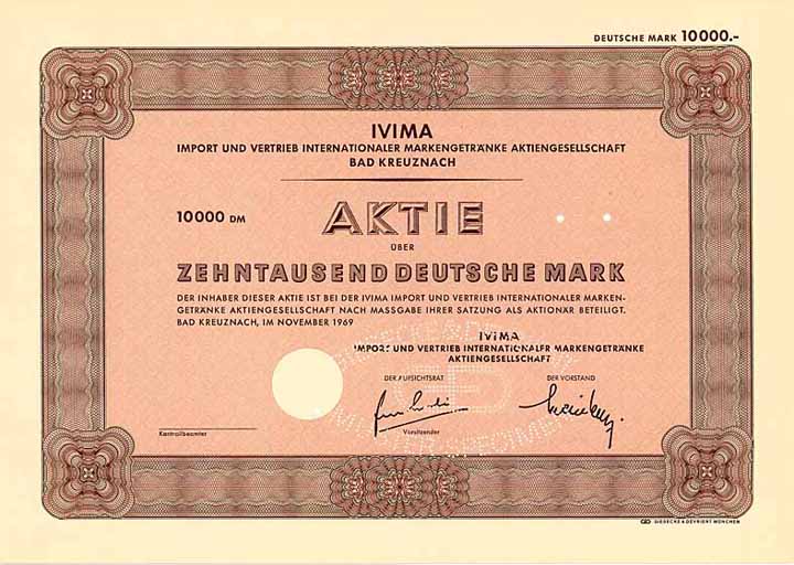 IVIMA Import and Vertrieb Internationaler Markengetränke AG