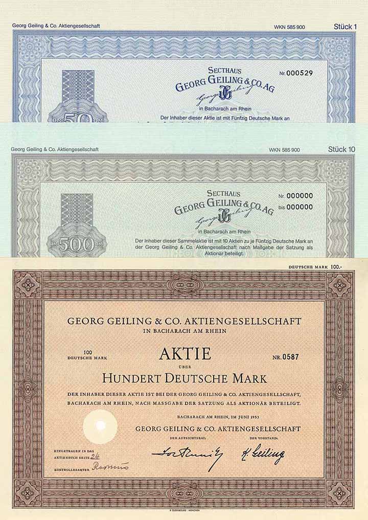 Georg Geiling & Co. AG (6 Stücke)