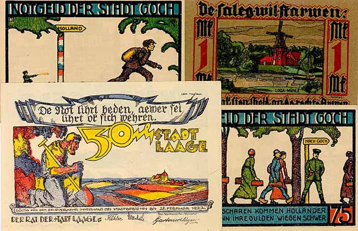 Notgeld Kleingeldscheine 1920-1922 (15 Stücke)