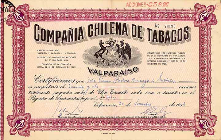 Cia. Chilena de Tabacos S.A.
