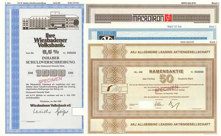DM - Schleicher & Schüll Musterstücke - Konvolut (38 Stücke)