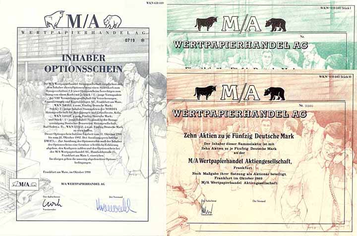 M/A Wertpapierhandel AG (3 Stücke)