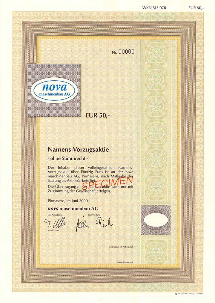 nova maschinenbau AG