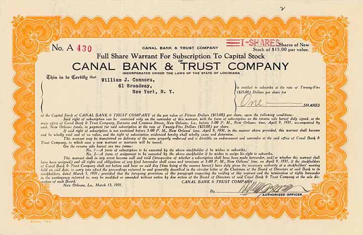 Canal Bank & Trust Company