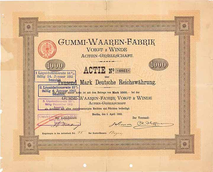 Gummi-Waaren-Fabrik Voigt & Winde AG