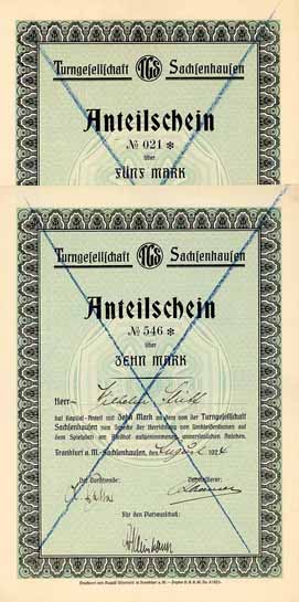 Turngesellschaft Sachsenhausen (2 Stücke)