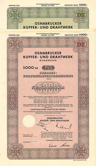 Osnabrücker Kupfer- und Drahtwerk (2 Stücke)