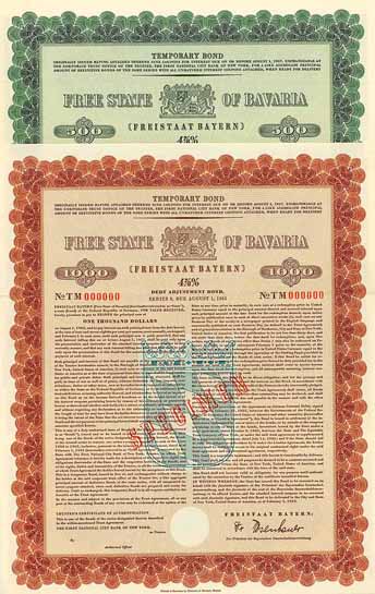 Freistaat Bayern (Free State of Bavaria) (2 Stücke)