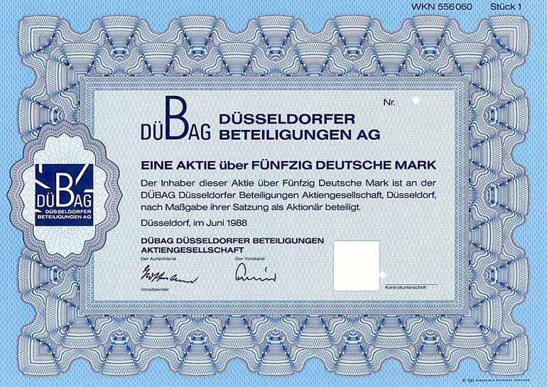DÜBAG Düsseldorfer Beteiligungen AG