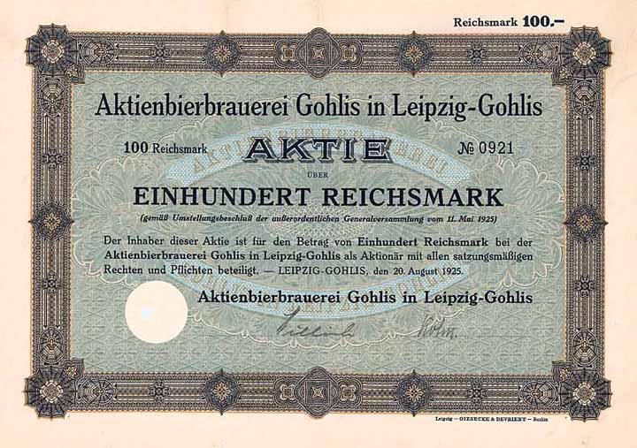 Aktienbierbrauerei Gohlis