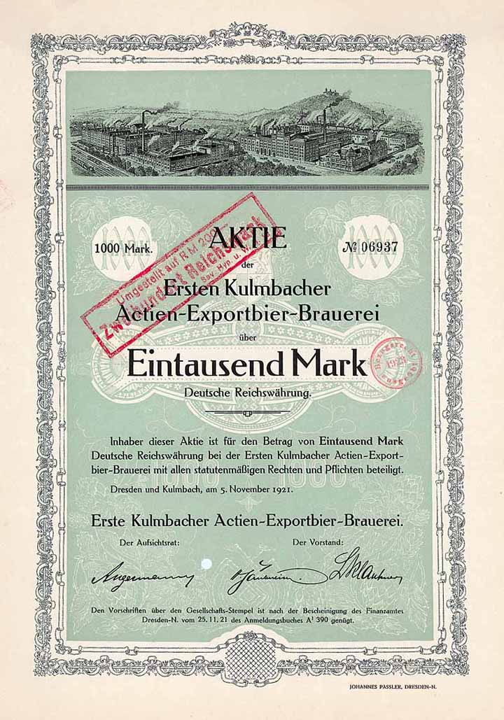 Erste Kulmbacher Actien-Exportbier-Brauerei