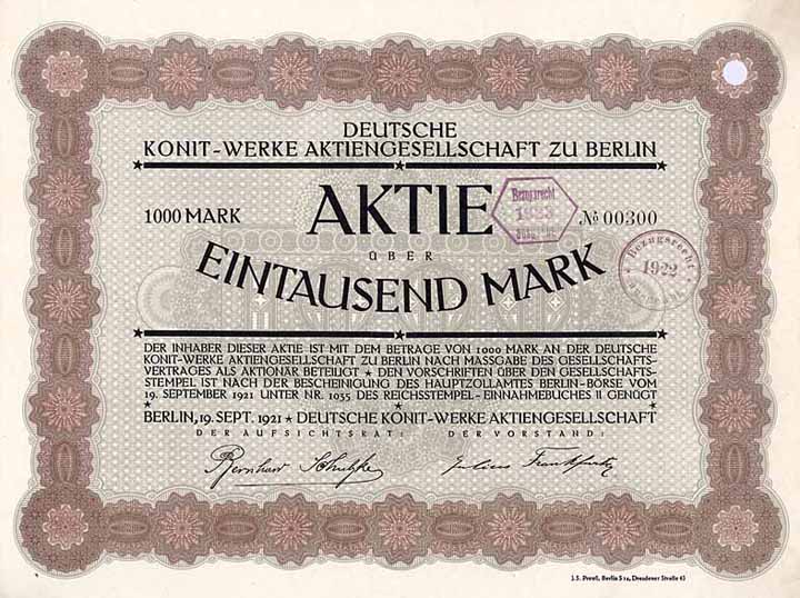 Deutsche Konit-Werke AG