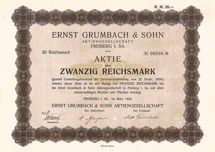 Ernst Grumbach & Sohn AG