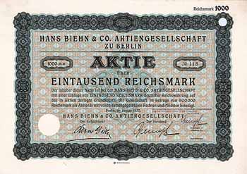 Hans Biehn & Co. AG