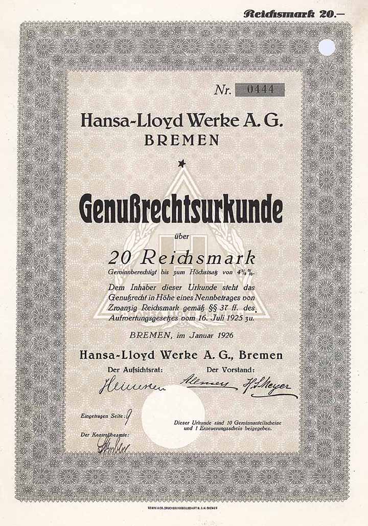 Hansa-Lloyd Werke AG