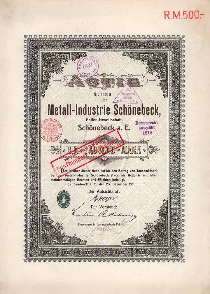 Metall-Industrie Schönebeck AG