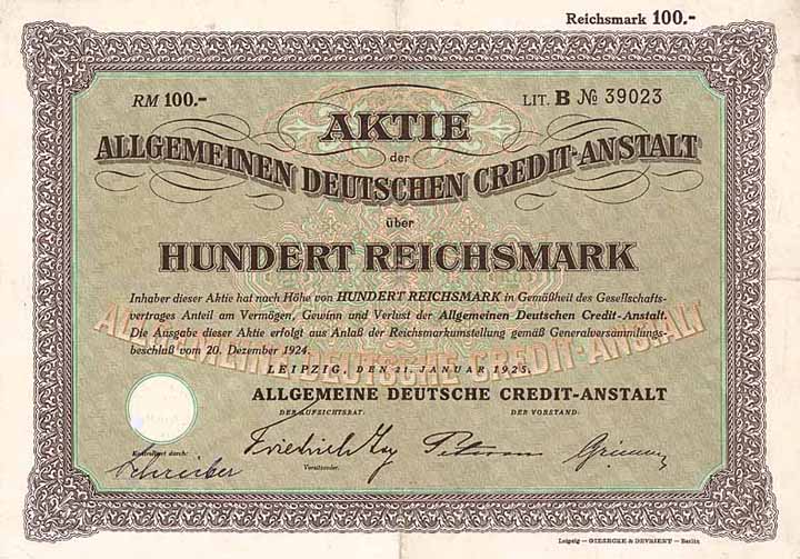 Allgemeine Deutsche Credit-Anstalt