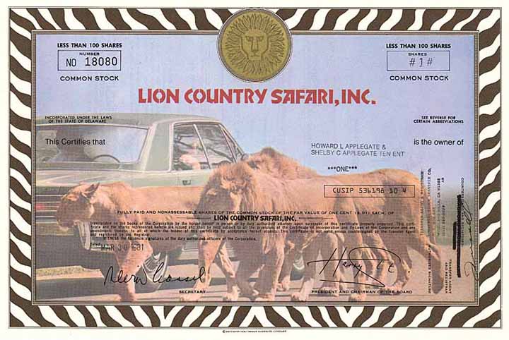 Lion Country Safari, Inc.