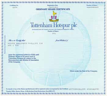 Tottenham Hotspur plc