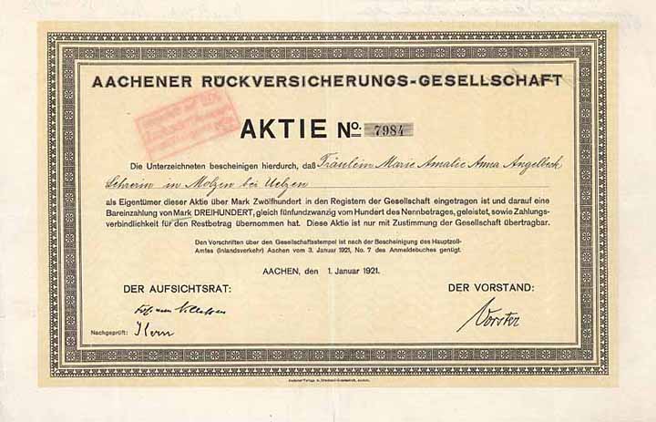 Aachener Rückversicherungs-Gesellschaft