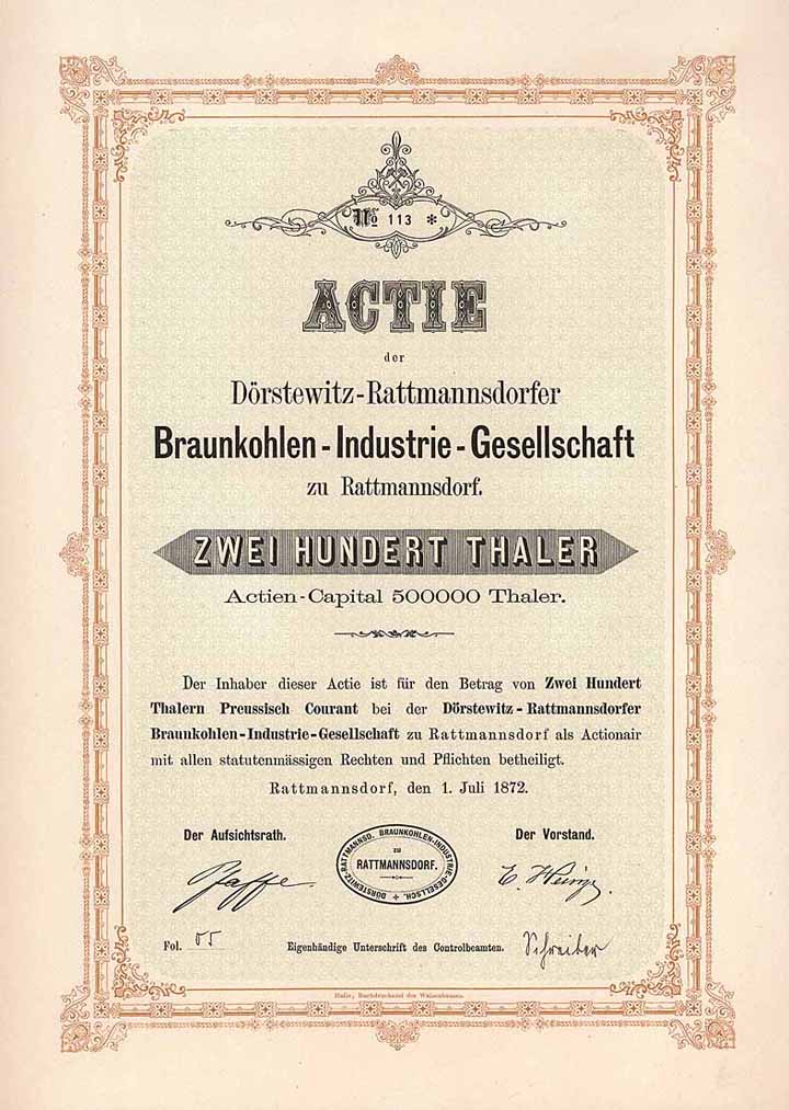 Dörstewitz-Rattmannsdorfer Braunkohlen-Industrie-Gesellschaft