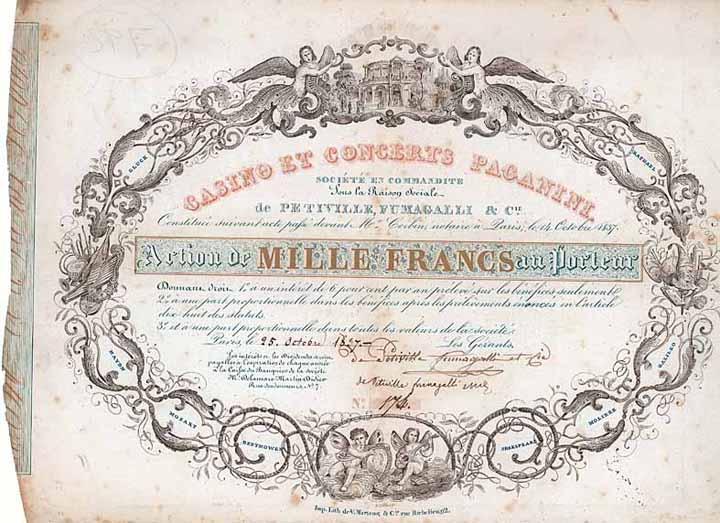 Casino et Concerts Paganini Soc. en Commandite