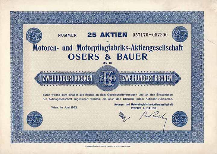 Motoren- und Motorpflugfabriks-AG Osers & Bau