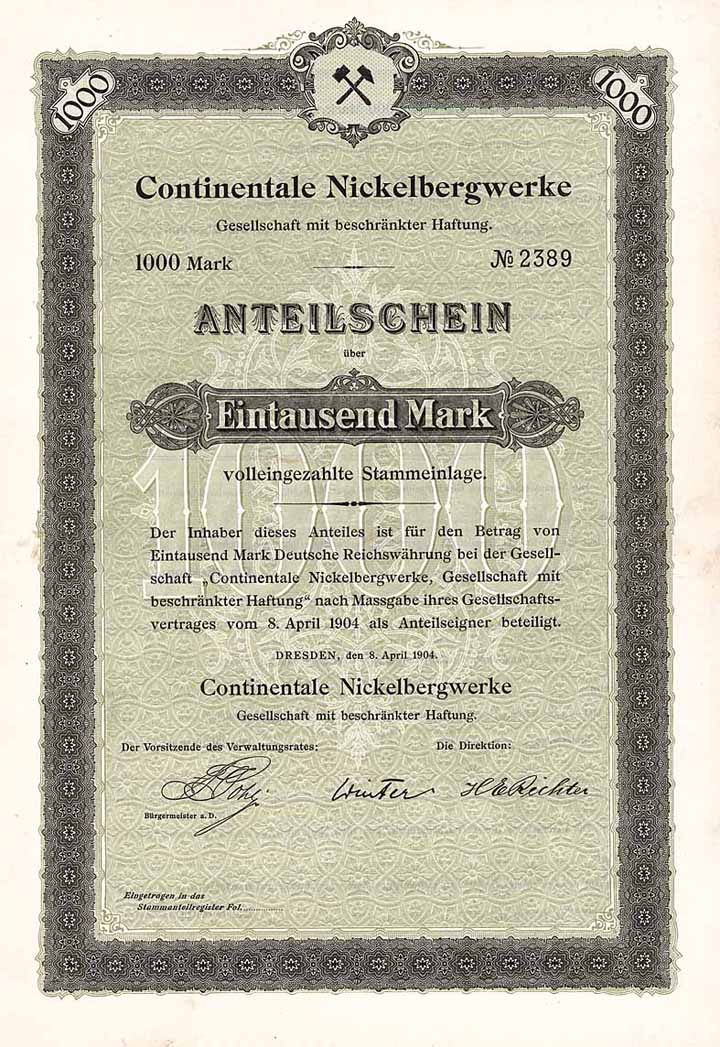 Continentale Nickelbergwerke GmbH