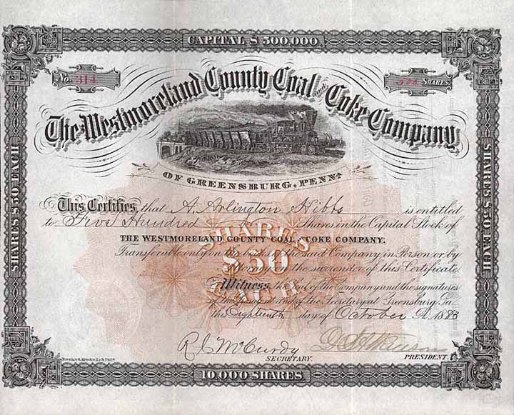 Westmoreland County Coal and Coke Co. of Greensburg