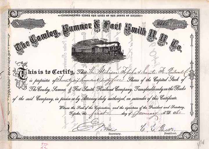 Cowley, Sumner & Fort Smith Railroad