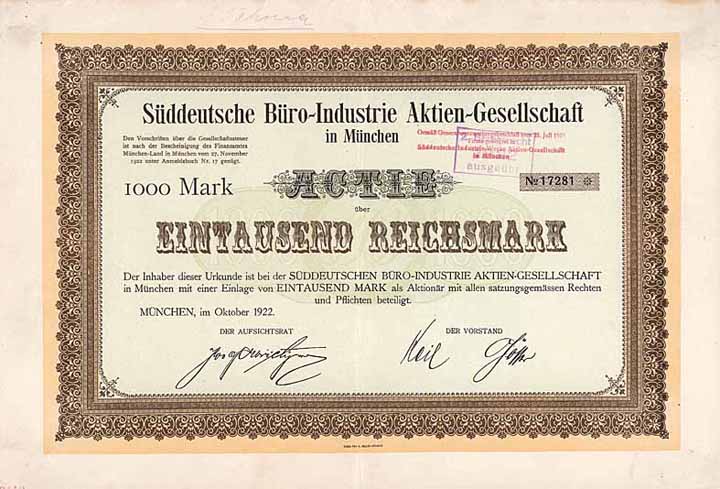 Süddeutsche Büro-Industrie AG