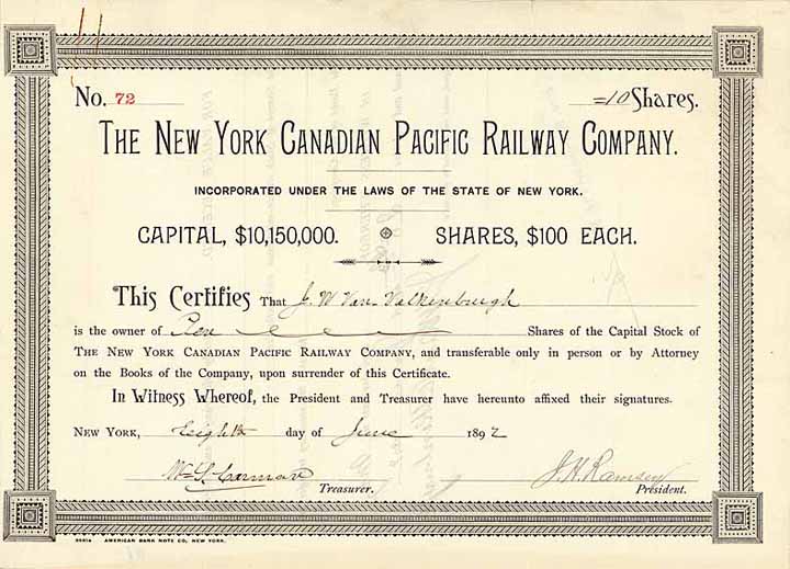 New York Canadian Pacific Railway