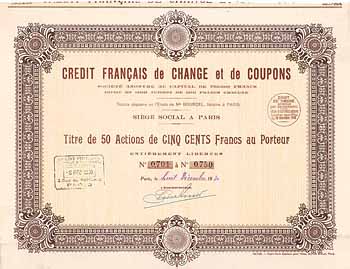 Crédit Français de Change et de Coupons