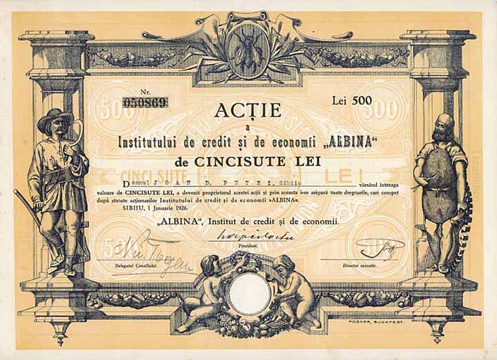 Institutului de Credit si de Economii “ALBINA” (Institut für Kredite und Ersparnisse “DIE BIENE”)