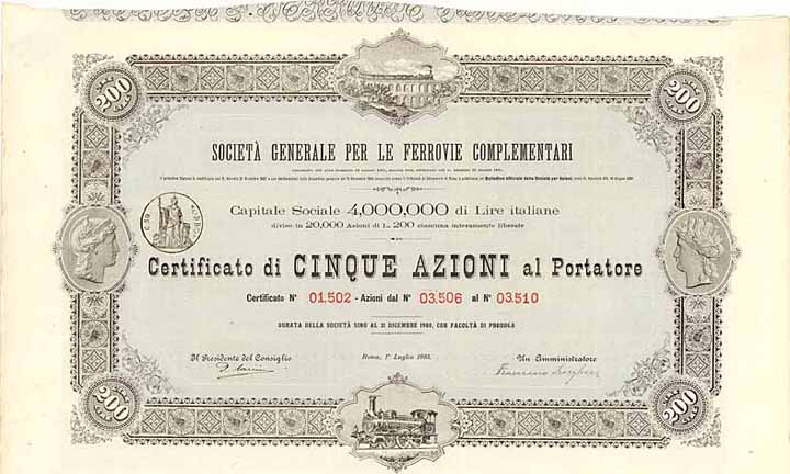 Soc. Gen. Ferrovie Complementari