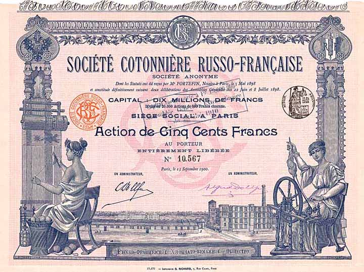 Soc. Cotonnière Russo-Francaise S.A.