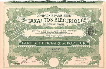 Cie. Parisienne des Taxautos Électriques S.A.