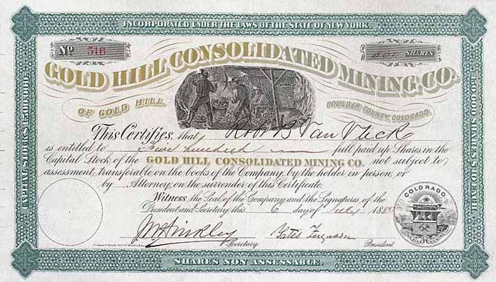 Gold Hill Consolidated Mining Co.