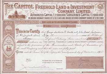 Capitol Freehold Land & Investment Co. Ltd.