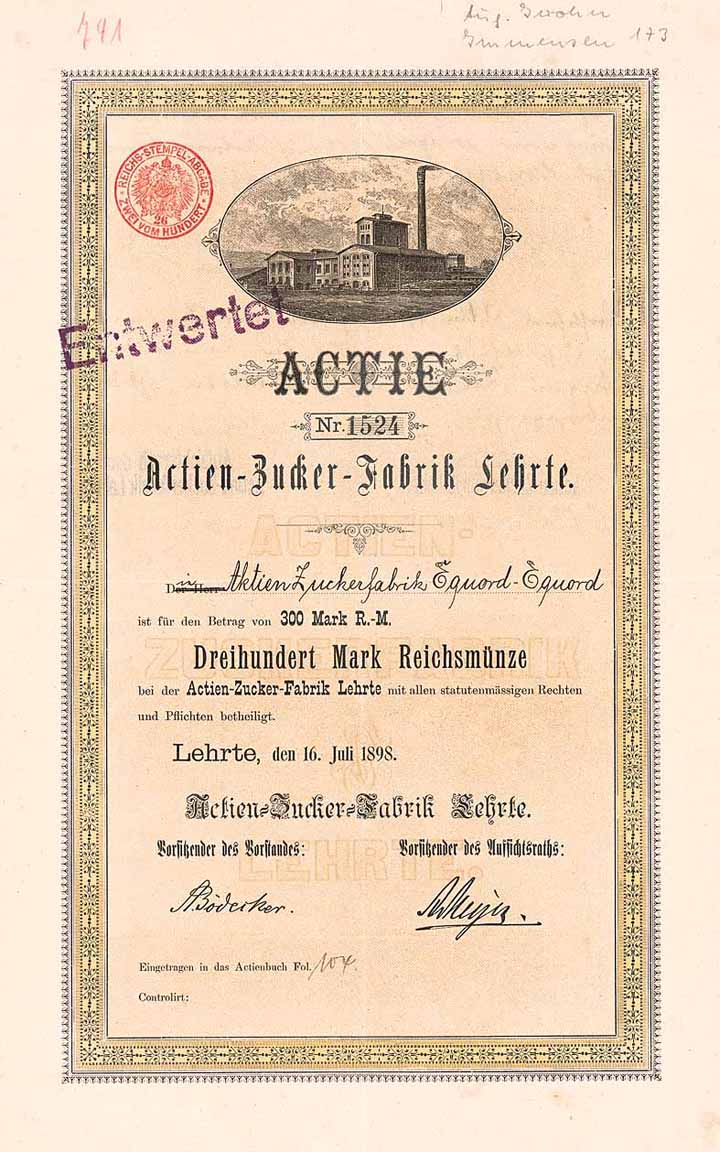 Actien-Zucker-Fabrik Lehrte