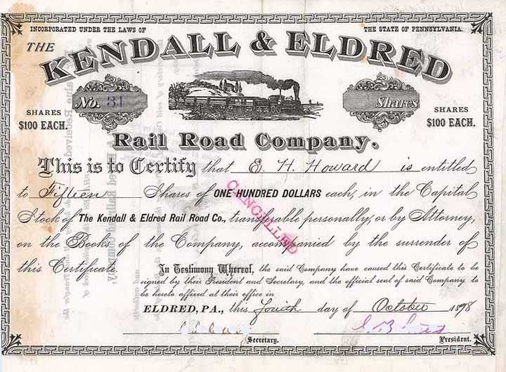 Kendall & Eldred Railroad