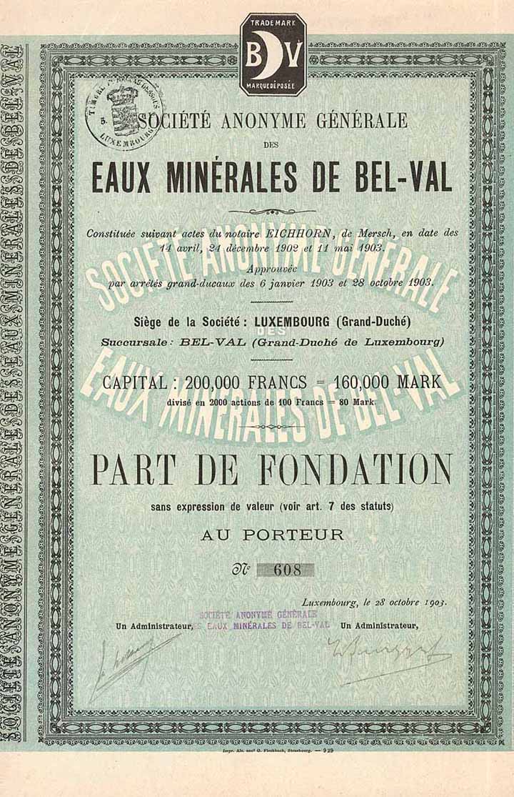 S.A. Gle. des Eaux Minérales de Bel-Val