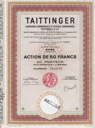 Cie. Commerciale et Viticole Champenoise Taittinger C.C.V.C. S.A.