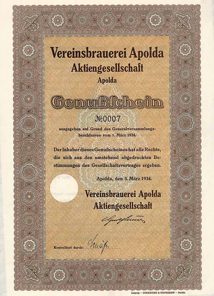 Vereinsbrauerei Apolda AG
