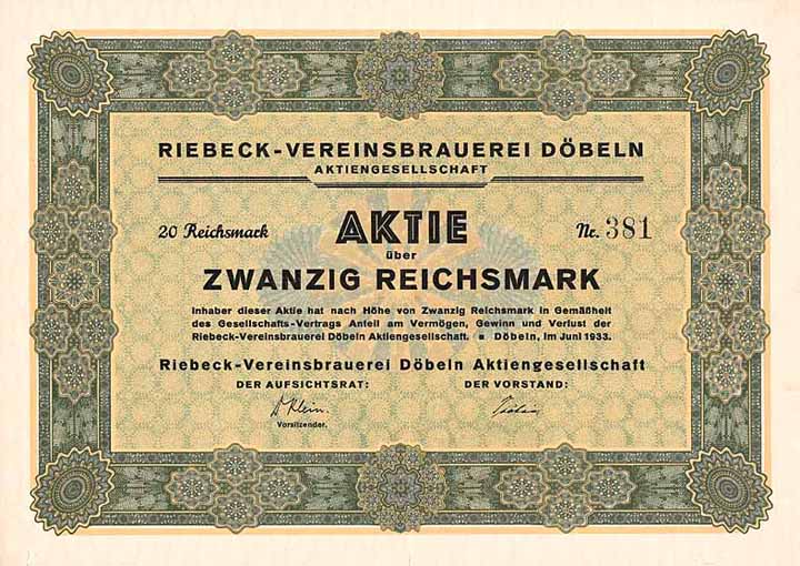 Riebeck-Vereinsbrauerei Döbeln AG