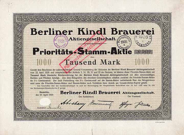 Berliner Kindl Brauerei AG